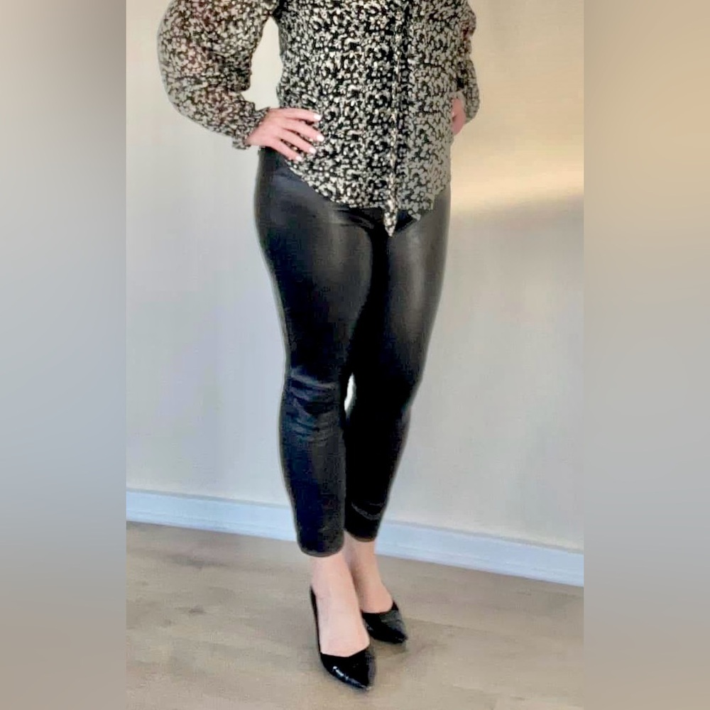 SPANX Glossy Black Leggings